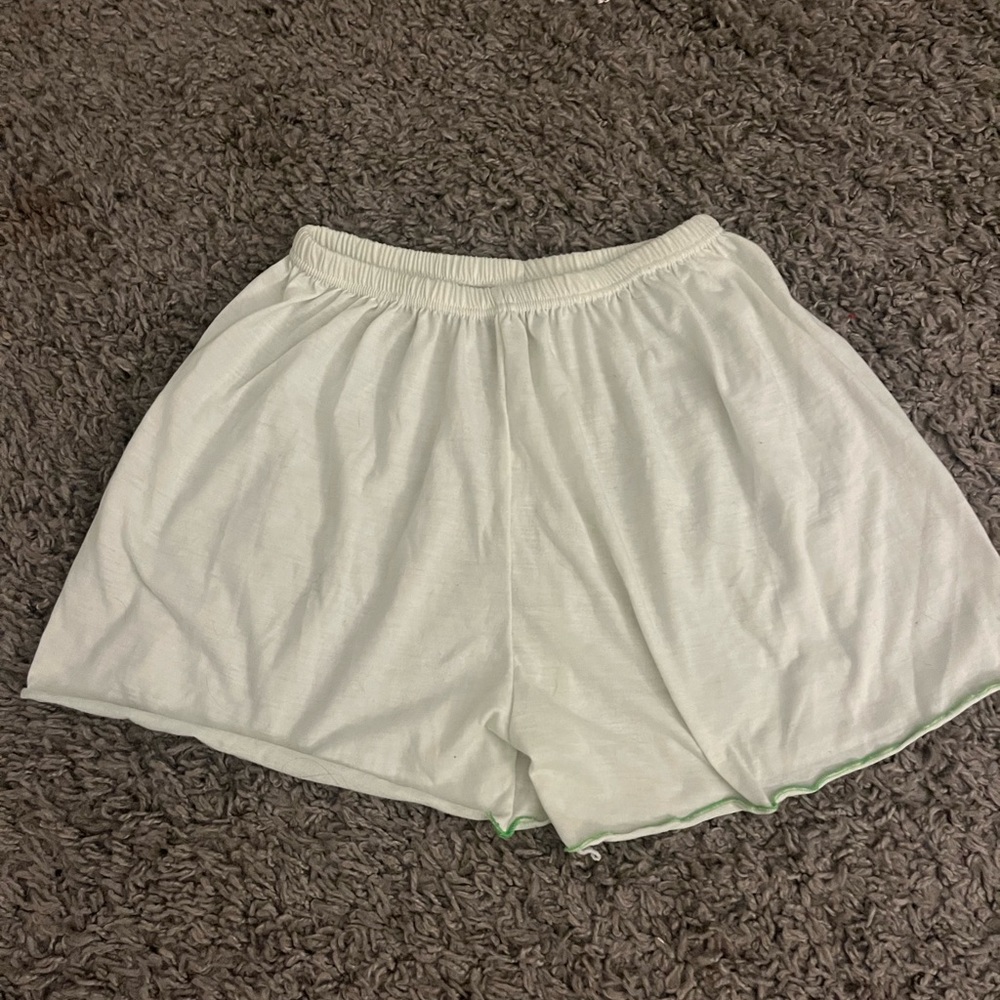 Light green pajama shorts